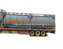 Contenedor de tanque de 20 pies para ácido clorhídrico, hipoclorito de sodio Transporte por carretera 21cbm Exportación a Vietnam