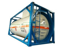Contenedores de tanque de cloro líquido ISO 20FT 21, 670 litros (27 toneladas) Clase 8 Cl2 UN1791 Presión de prueba hidráulica 1.95MPa