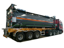 Un 1789 Isotank 30FT para Tanque Contenedor Transporte por carretera Ácido clorhídrico (ácido muriático Cloruro de hidronio fuertemente ácido, HCl) 28,000 litros