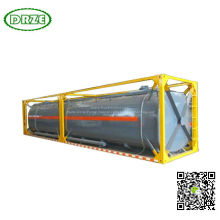 Un1791 ISO 40FT Liquid Bleach Chemical Tank Container (ISOTANK) Soluciones de hipoclorito (hipoclorito de sodio NaOCl o NaClO) 40, 000 litros