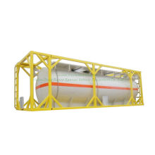 Isotank personalizado 30FT Chemline Lined Tank para HCl, Naoh, Naclo, PAC, H2so4, Hf, H3po4, Nh3. Solución de H2O, H2O2