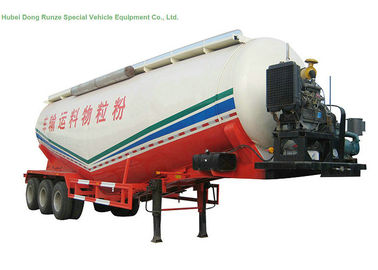 China V tipo del tanque remolque 50 - 55 M3, remolques a granel secos semi del cemento resistentes proveedor