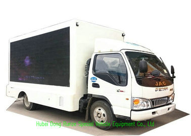 China Camión móvil de la publicidad de JAC LED con el sistema de elevación plegable 3840 x 1760m m de la etapa y de la pantalla proveedor