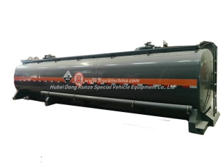 30FT 40FT Contenedor ISO de tanque de ácido clorhídrico 26KL -28KL Tanque de acero revestido LDPE 16mm