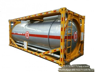 Tanque de fósforo amarillo Contenedor 20 pies de acero inoxidable con sistema de aislamiento térmico