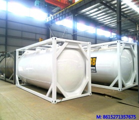 Contenedor de tanque iso DTA para contenedor de mosca de ceniza neumática de ceniza de carbón / cemento