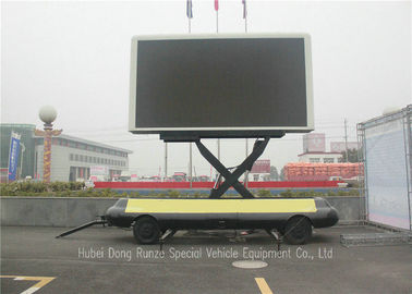 China Remolque llevado móvil con el sistema de elevación, alto remolque de la exhibición de la publicidad de Defination LED proveedor