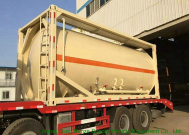 China envases a granel 20000L - 22500L del tanque del cemento de los 20FT con el marco de acero de carbono proveedor
