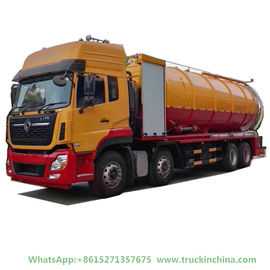 China camión de la limpieza de las aguas residuales de la alcantarilla del vacío 30ton (agua combinada alta presión WhatsApp que echa en chorro del tanque séptico de la alcantarilla: +8615271357675 proveedor