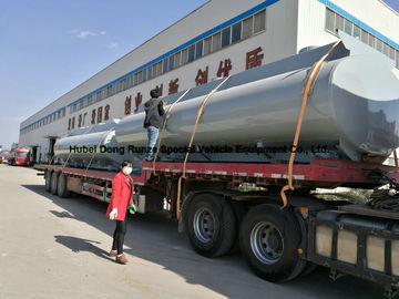 Los petroleros de camino químicos para el ácido hidroclórico con acero alinearon el cuerpo del tanque del PE 16m m -18mm proveedor