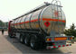 Remolque inflamable de aluminio del camión de petrolero del petróleo crudo del combustible líquido con la capacidad 43 -49 opcional M3 proveedor