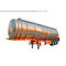 Remolque inflamable de aluminio del camión de petrolero del petróleo crudo del combustible líquido con la capacidad 43 -49 opcional M3 proveedor