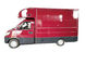 Camiones de la venta del helado de la hamburguesa del vintage de CHERY, furgonetas móviles de los alimentos de preparación rápida proveedor