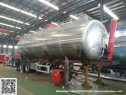 Petrolero del bulto de la harina de trigo de la aleación de aluminio con inclinar el whApp del cilindro hidráulico (6000USG-10000USG): +8615271357675